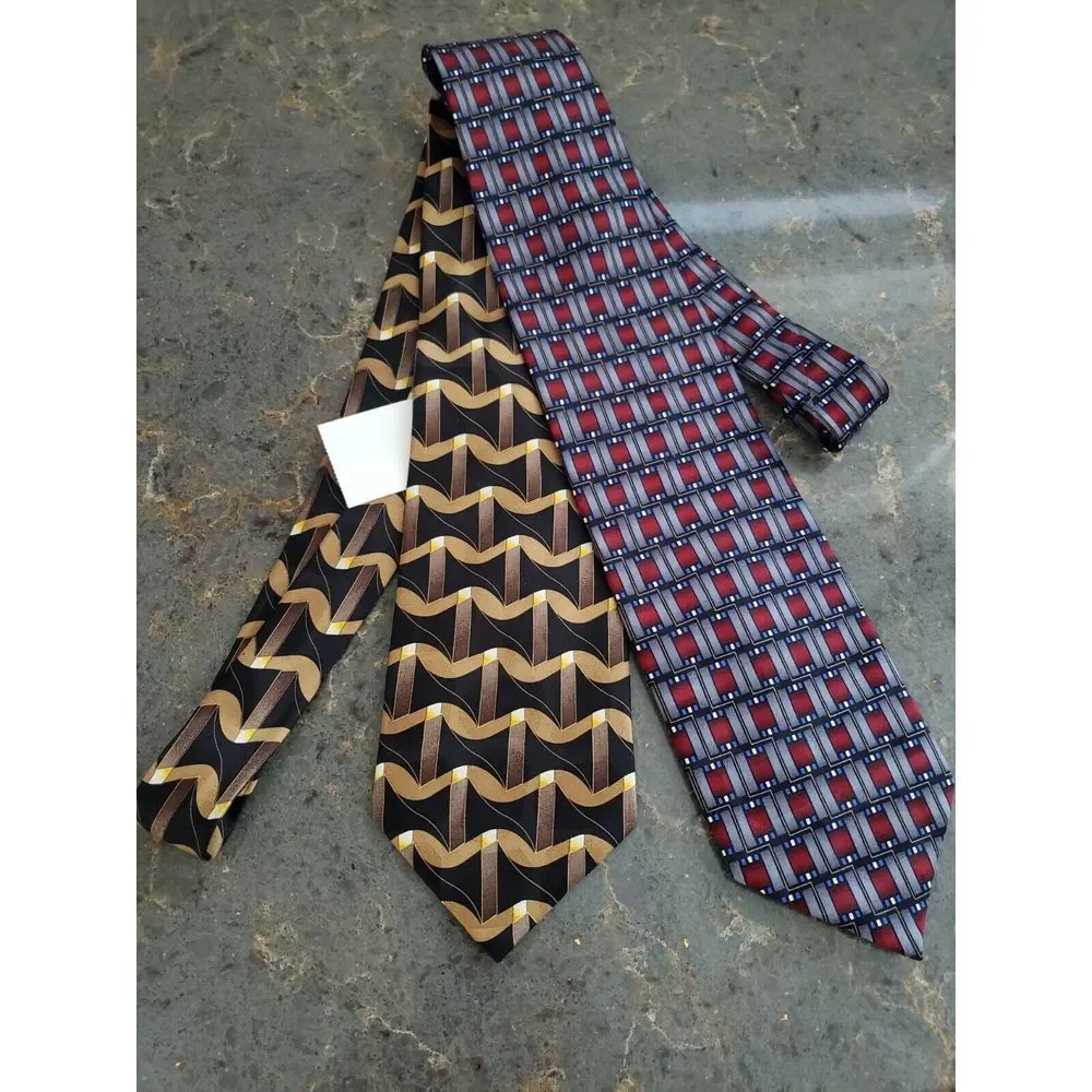 Two Silk ties An Alyssa Layne Design Silk Ties 2‎